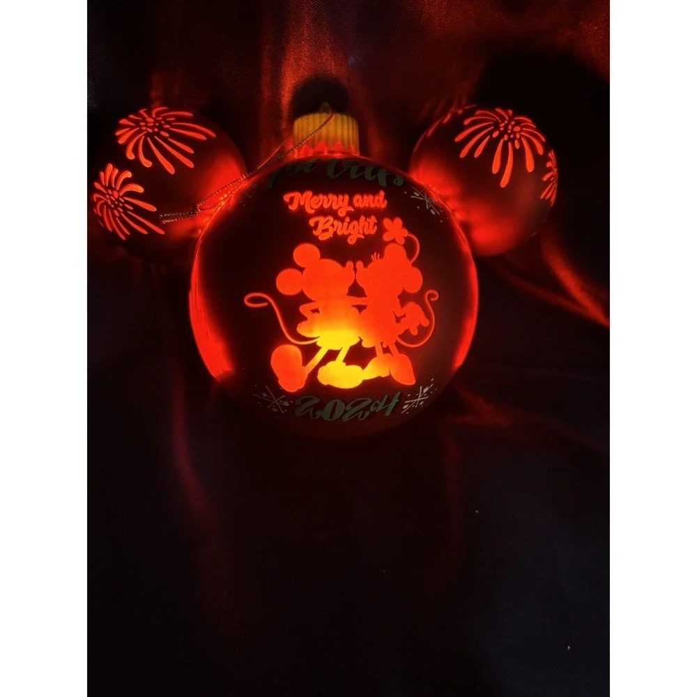 First Disneyland Trip Ornament 2024, Light Up Mickey Ears. [A1]